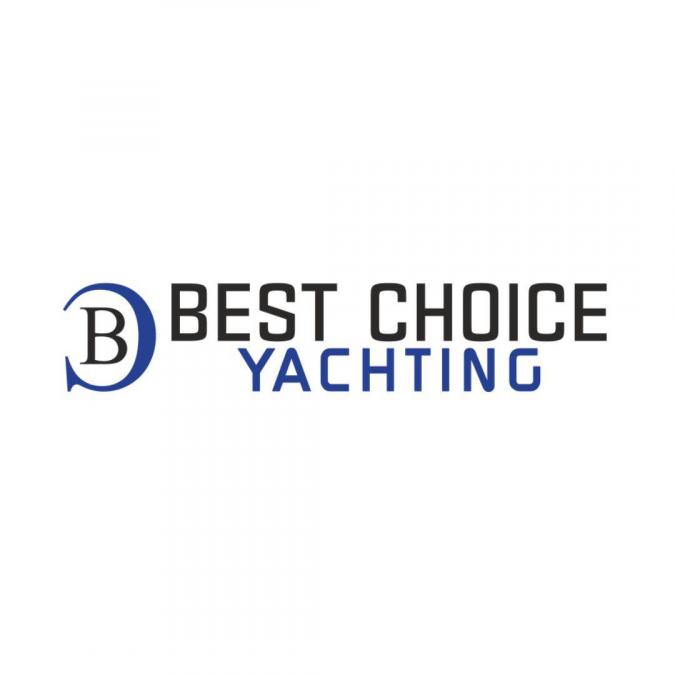 Логотип Best Choice Yachting со стилизованной буквой 